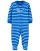 Carter's Pijama albastra cu dungi Balena foto