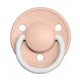 Suzeta rotunda BIBS De Lux Blush Night din silicon (0-36 luni) foto