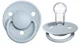 Suzeta rotunda BIBS De Lux Baby Blue din silicon (0-36 luni) foto