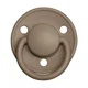 Suzeta rotunda BIBS De Lux Dark Oak din silicon (0-36 luni) foto