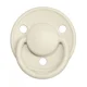 Suzeta rotunda BIBS De Lux Ivory din silicon (0-36 luni) foto