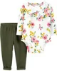 Carter's Set 2 piese body si pantaloni Flori foto