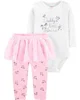 Carter's Set 2 piese body si pantaloni Printesa foto