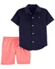 Carter's Set 2 piese Camasa si pantaloni scurti foto