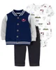 Carter's Set 3 piese Hanorac, pantaloni si body Varsity foto