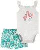 Carter's Set 2 piese Body si pantaloni Flamingo foto