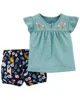 Carter's Set 2 piese Tricou si pantaloni scurti Flamingo foto