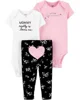 Carter's Set 3 piese Pantaloni si 2 body Inimioara foto