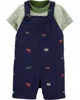 Carter's Set 2 piese Animale - Tricou si salopeta foto