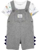 Carter's Set 2 piese Tricou si salopeta Dinozaur foto