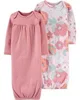 Carter's Set 2 piese Saci de dormit Flori foto