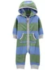 Carter's Salopeta fleece cu dungi foto