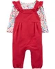 Carter's Set 2 piese Bluza si salopeta Flori foto