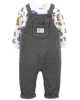 Carter's Set 2 piese Bluza si salopeta Gri foto