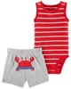 Carter's Set 2 piese Body si pantaloni scurti Crab foto