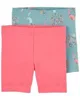 Carter's Set 2 piese Pantaloni scurti Paun foto