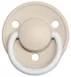 Suzeta rotunda BIBS De Lux Vanilla Night din silicon (0-36 luni) foto