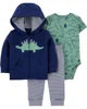 Carter's Set 3 piese Hanorac, pantaloni si body Dinozaur foto