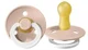 Suzeta rotunda BIBS Blush Night din latex (0-6 luni) foto