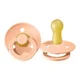 Suzeta rotunda BIBS Peach Sunset din latex (6-18 luni) foto