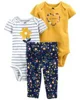Carter's Set 3 piese Pantaloni si 2 body Flori foto