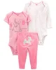 Carter's Set 3 piese Pantaloni si 2 body Elefant