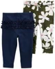 Carter's Set 2 piese Pantaloni Flori