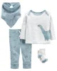 Carter's Set 4 piese Pantaloni, bluza, bavetica si sosete foto