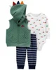 Carter's Set 3 piese Vesta, body si pantaloni Dinozauri foto