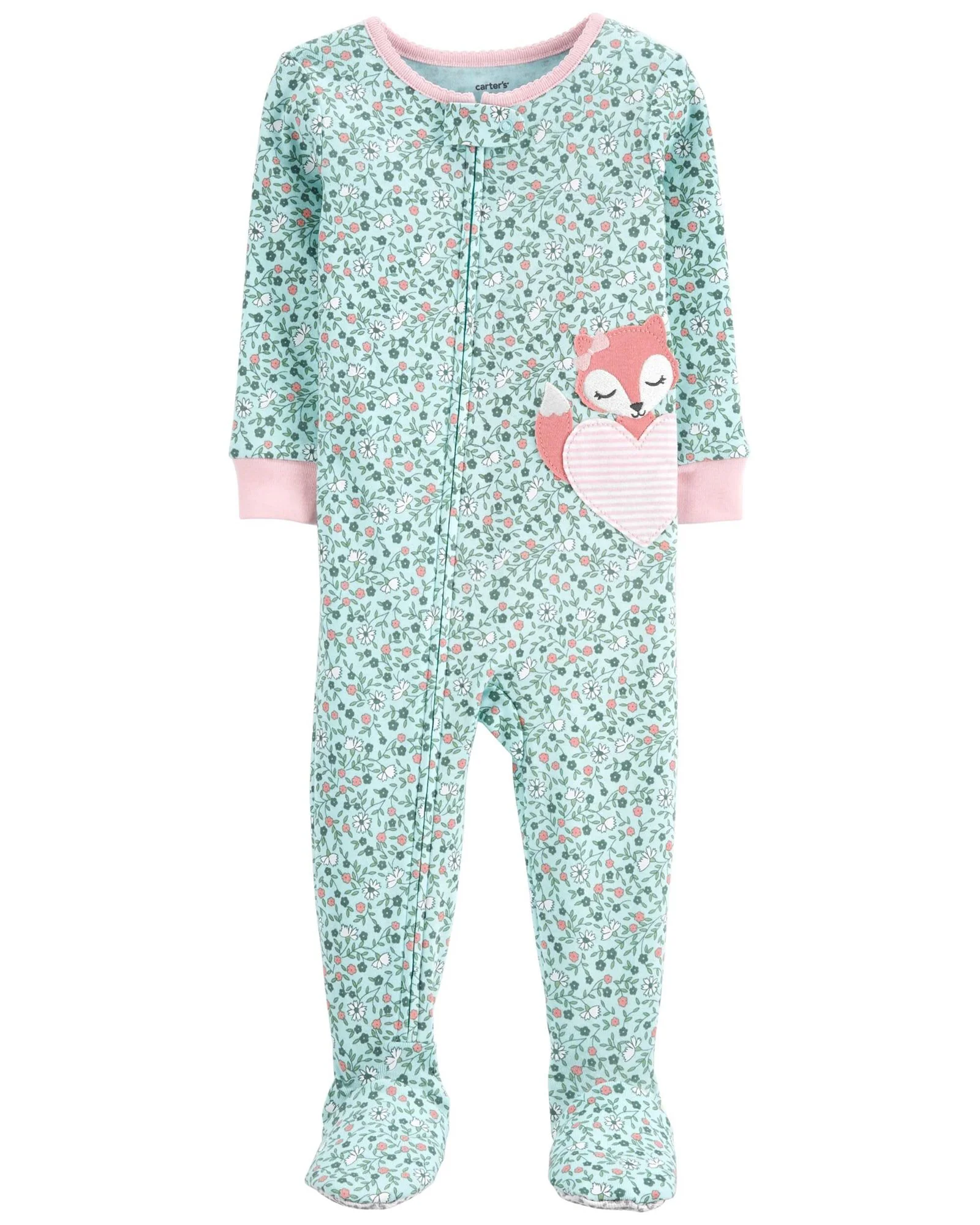 Carter's Pijama cu fermoar Vulpe foto