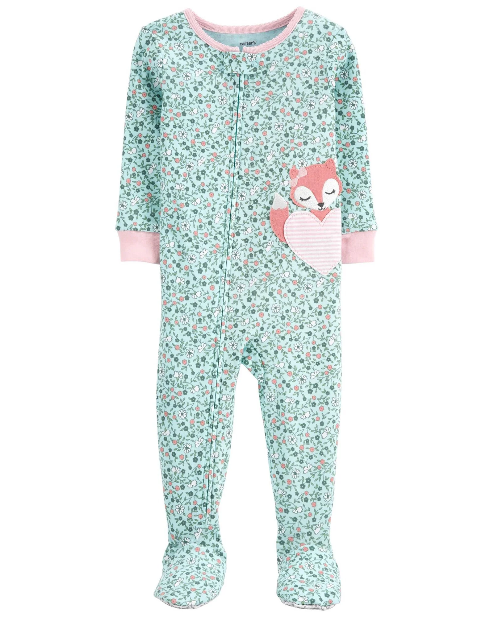 Carter's Pijama cu fermoar Vulpe foto