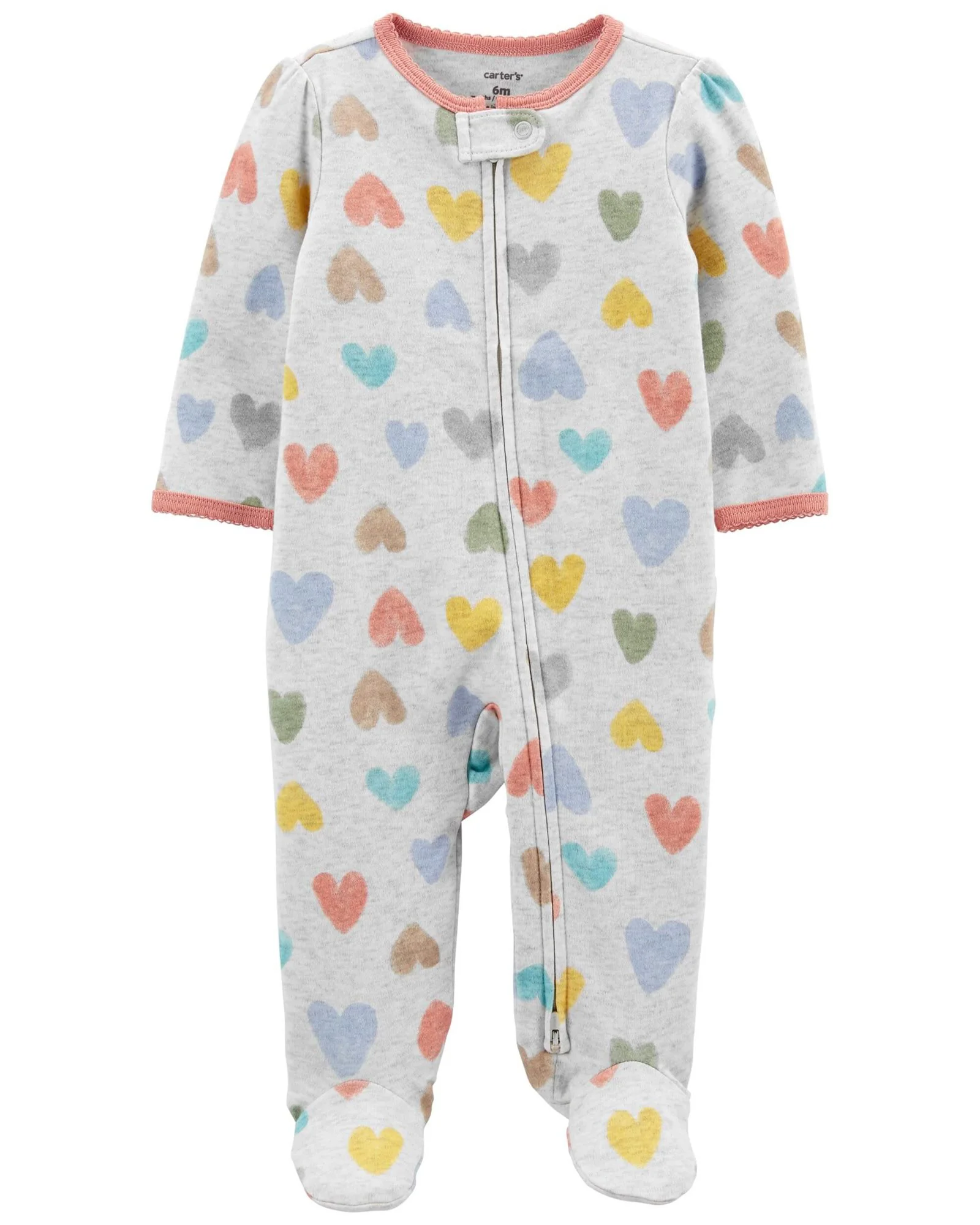 Carter's Pijama cu fermoar reversibil Inimioare foto