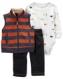 Carter's Set 3 piese Vesta, body si pantaloni Animale