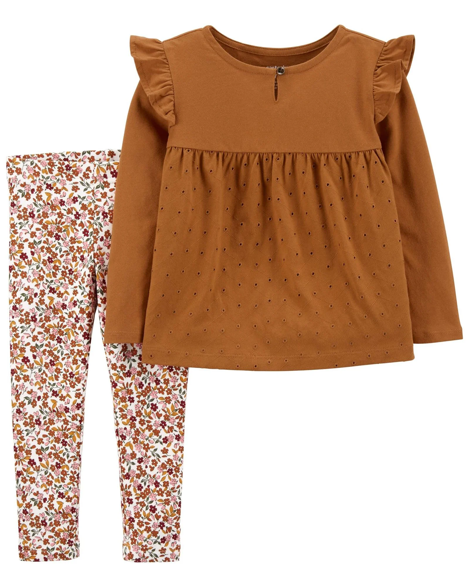 Carter's Set 2 piese Pantaloni si Bluza Flori foto