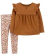 Carter's Set 2 piese Pantaloni si Bluza Flori foto