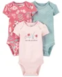 Carter's Set 3 piese body Flori