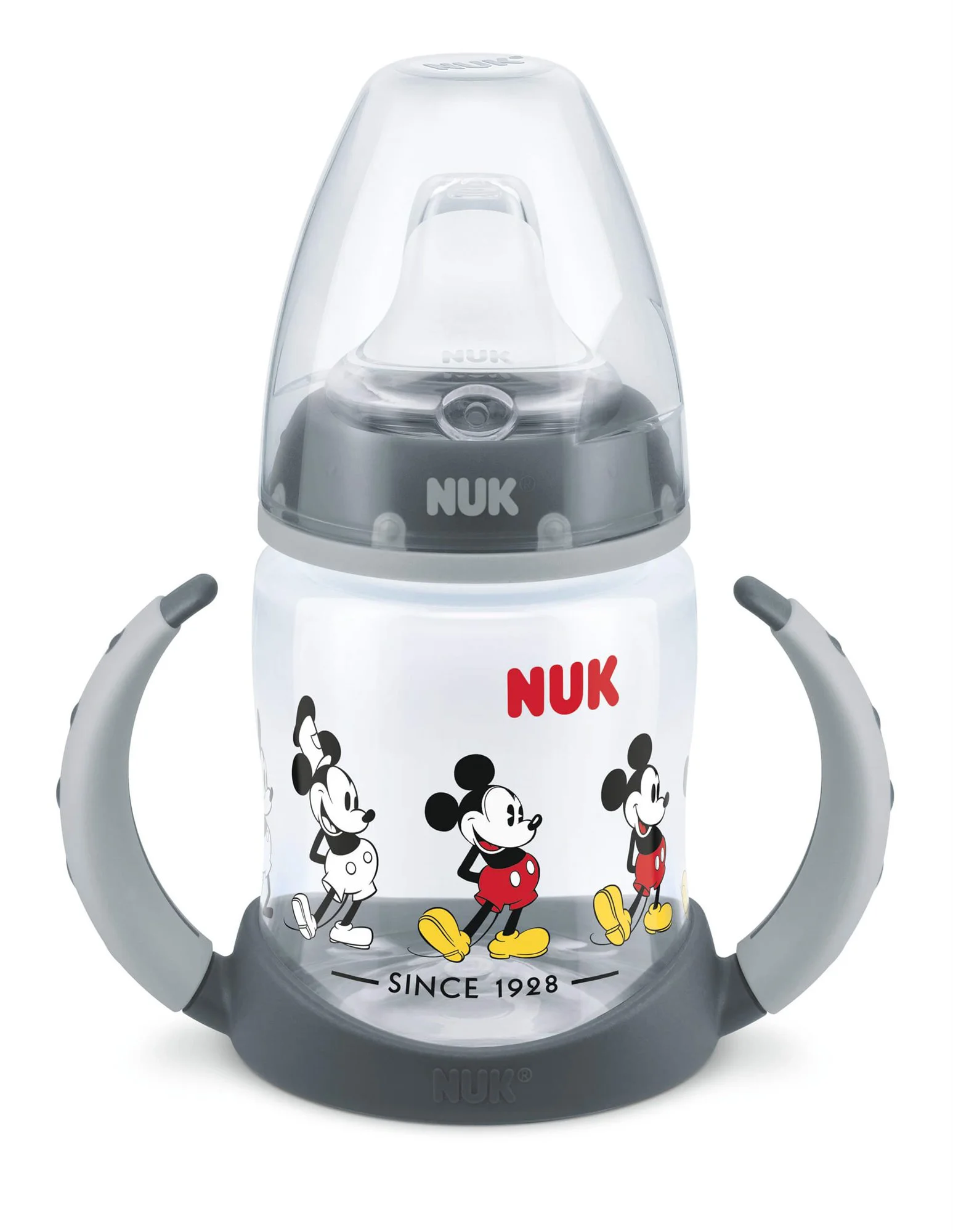 image for Бутылочка-поильник пластиковый NUK Mickey с адаптером (6+ мес.), 150 мл foto