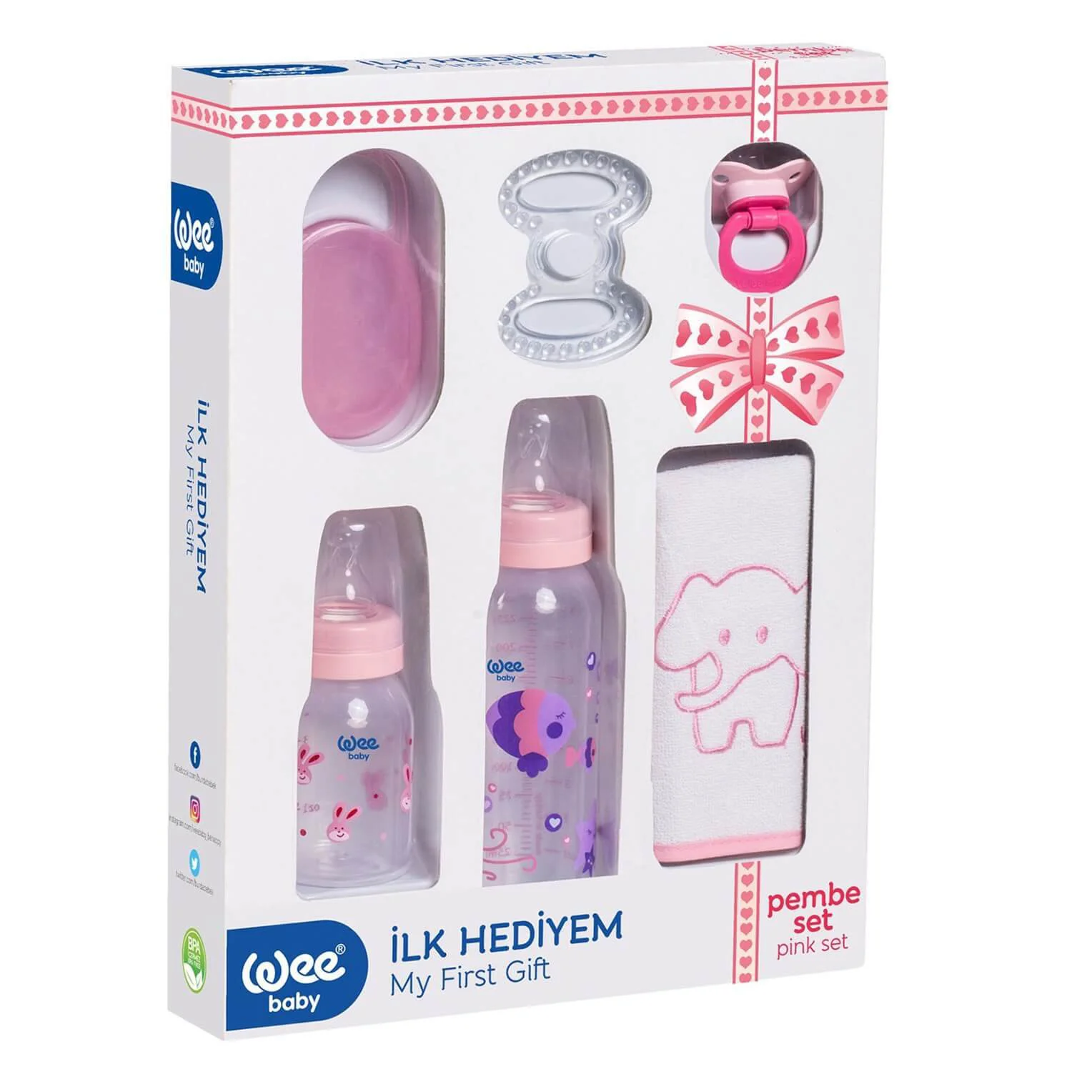 Set-cadou pentru nou-nascuti Wee Baby Girl (0-6 luni) foto