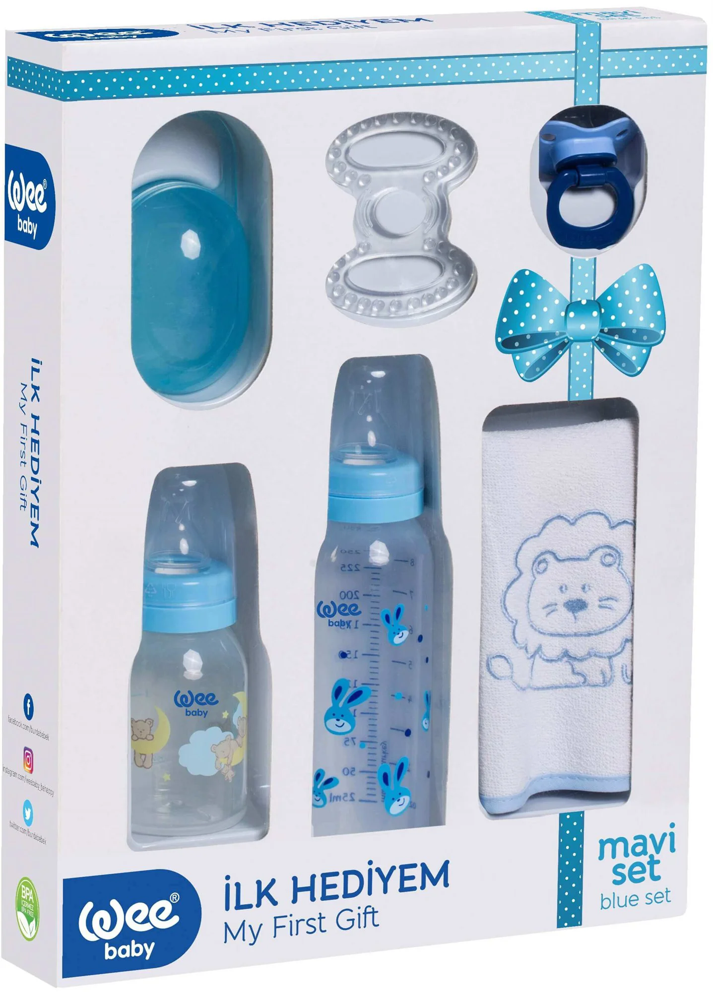 Set-cadou pentru nou-nascuti Wee Baby Boy (0-6 luni) foto