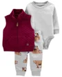 Carter's Set 3 piese Vesta, body si pantaloni Ursi foto