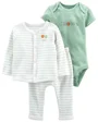 Carter's Set 3 piese Cardigan, pantaloni si body dungi foto