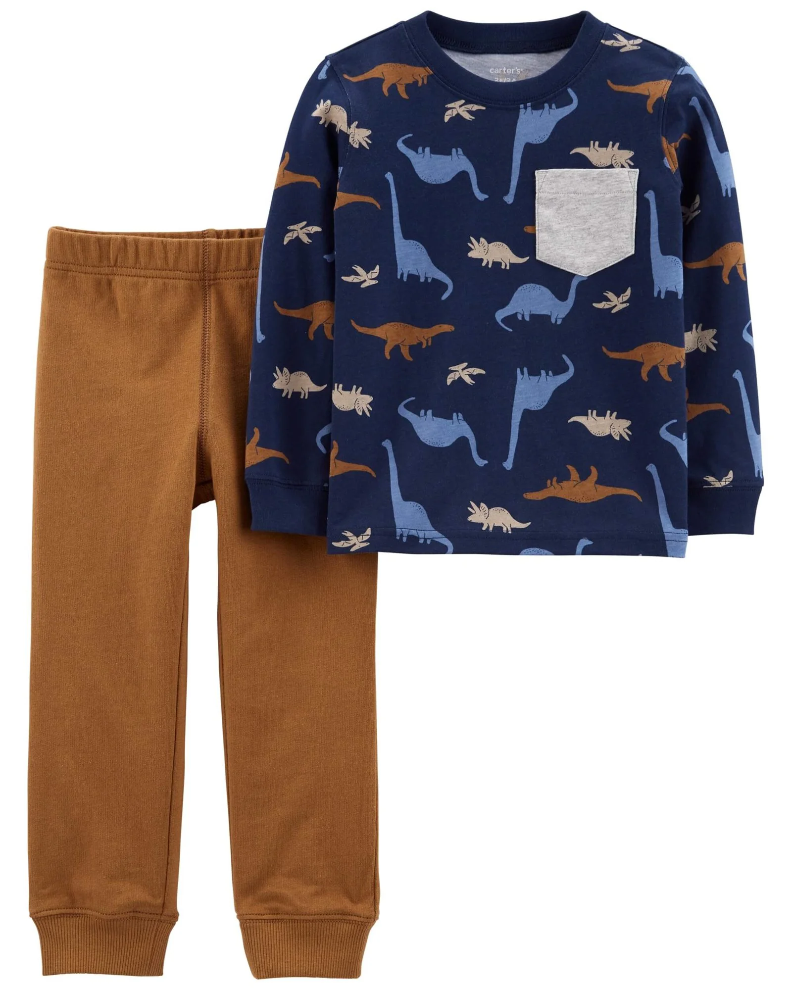image for Carter's Set 2 piese Bluza si Pantaloni Dinozauri foto