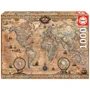 Puzzle Educa Antique world map, 1000 piese foto