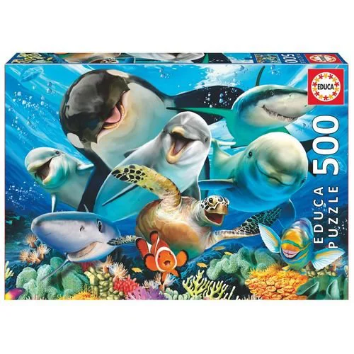 Puzzle Educa Underwater Selfies, 500 piese foto