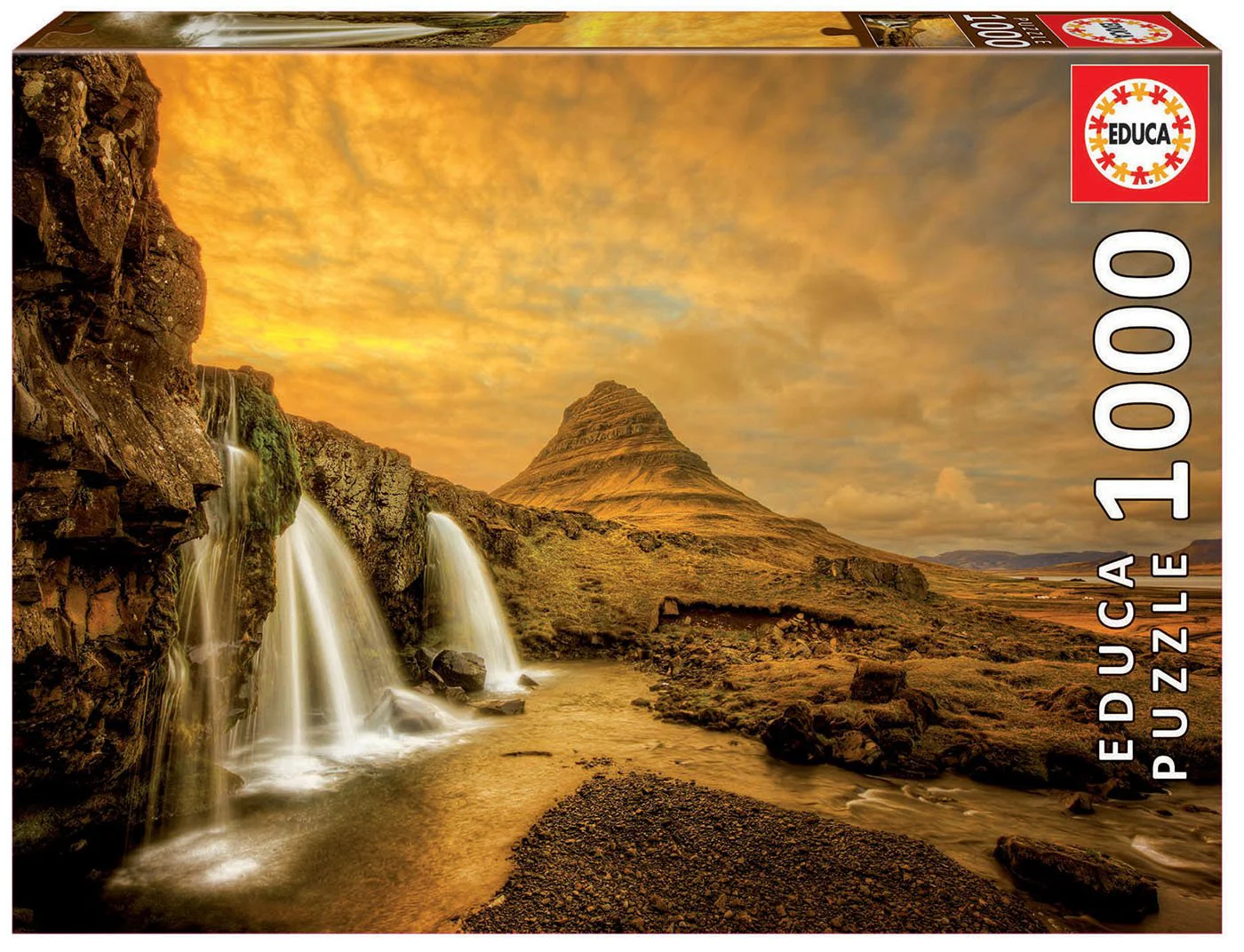 image for Puzzle Educa Kirkjufellsfoss Waterfall, Iceland, 1000 piese foto