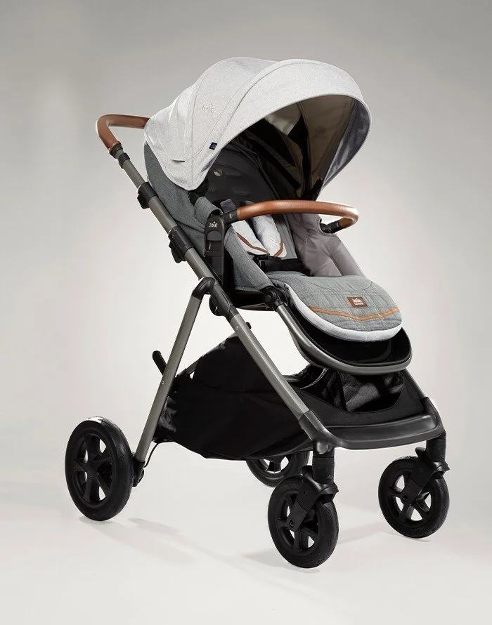 Carucior multifunctional reglabil pe inaltime Joie Aeria Signature Oyster foto
