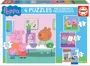 Puzzle Educa Peppa Pig 12+16+20+25 piese foto
