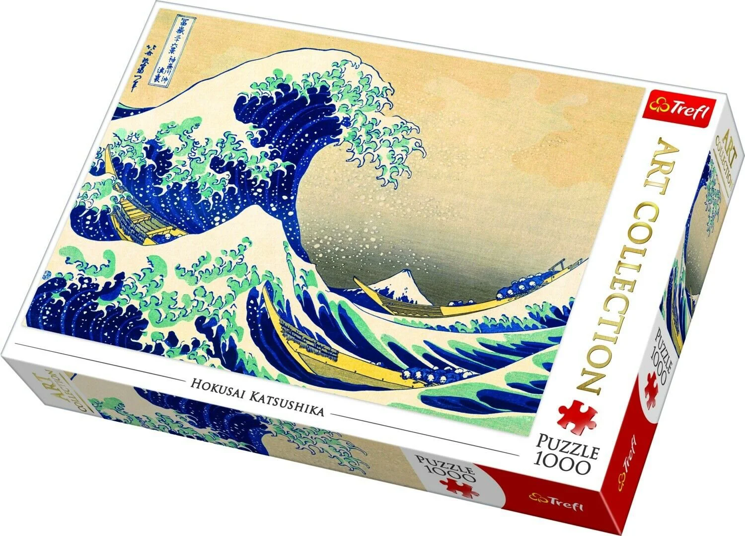 Puzzle Trefl 1000 Art Collection, The Great Wave of Kanagawa, 1000 piese foto