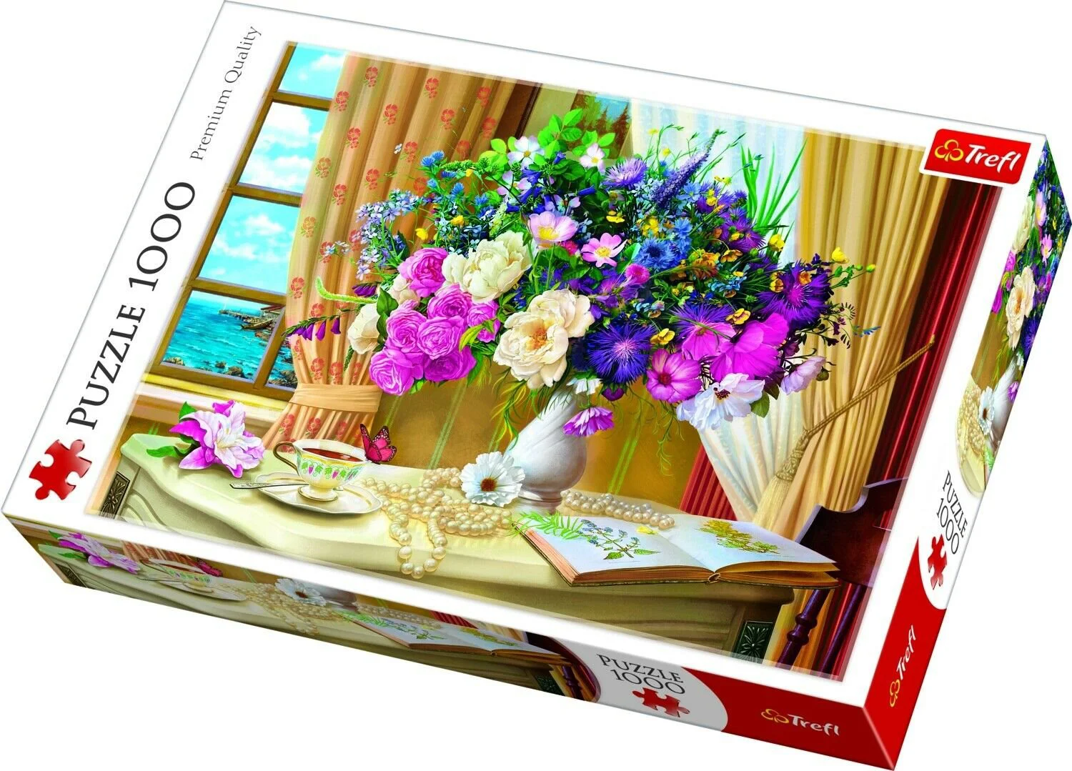 Puzzle Trefl Flowers in the morning, 1000 piese foto