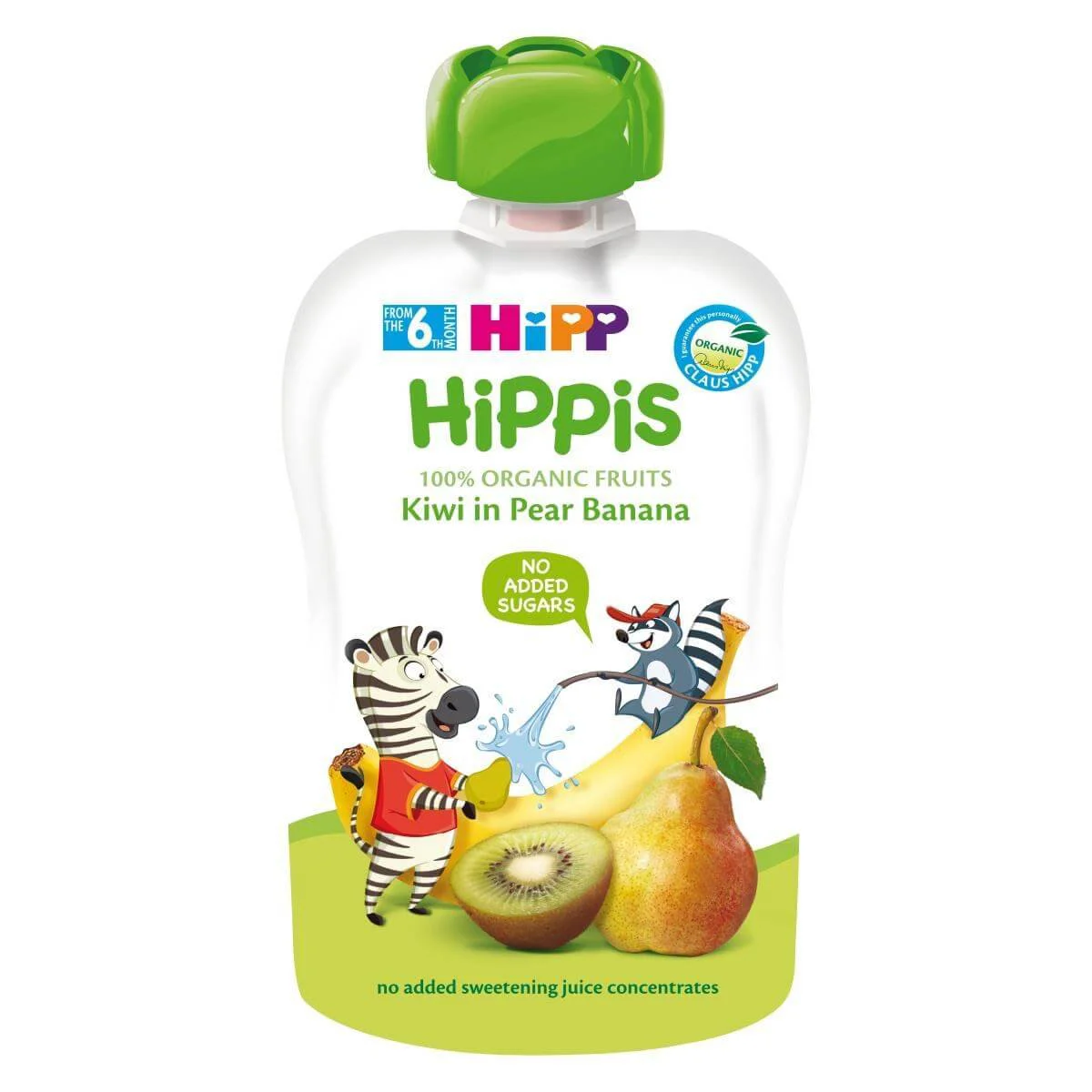 Фруктовый сюрприз HiPPiS из груши, банана и киви (6+ мес.), 100 г